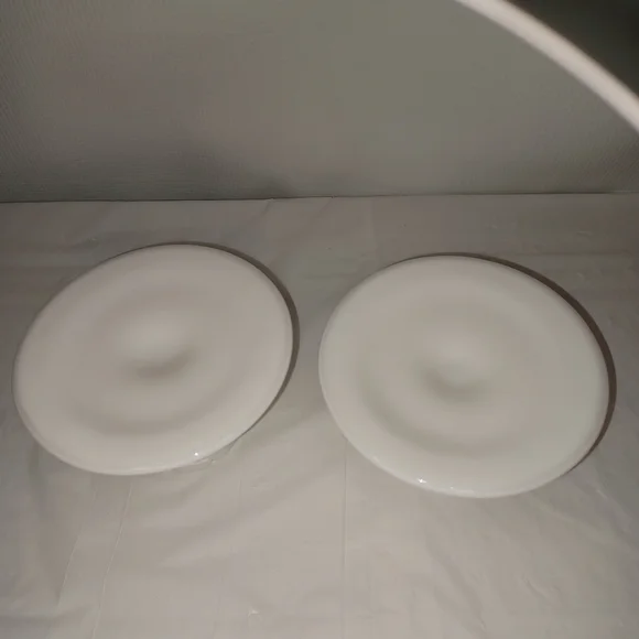 Fenton Set Of White Hobnail Milk Glass Candle Holders Vintage Collectible - Picture 6 of 8